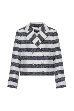 Double-breasted blazer with stripe pattern