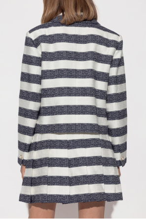 Kate Spade Double-breasted blazer with stripe pattern