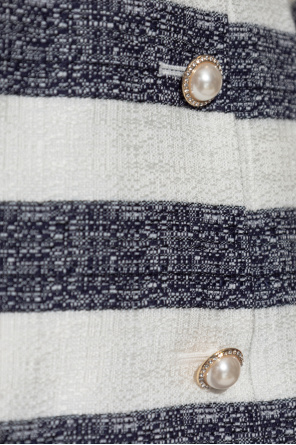 Kate Spade Double-breasted blazer with stripe pattern