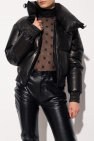 The Mannei ‘Klimarnock’ leather jacket with standing collar