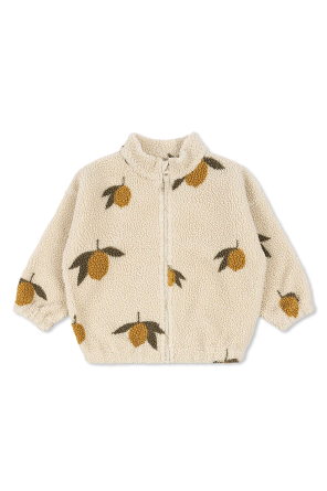 Fleece with stand-up collar