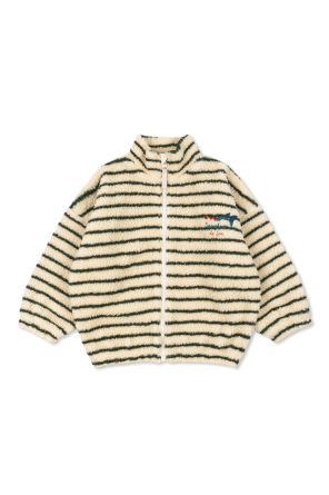 Fleece with embroidery