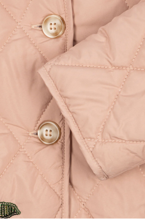 Konges Sløjd Quilted jacket with cherry motif