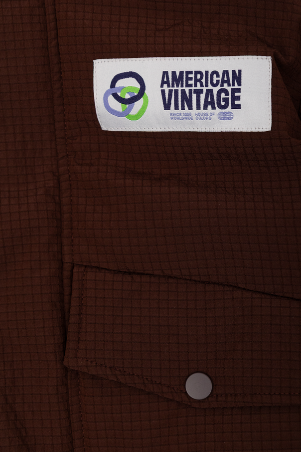 American Vintage Kids Padded jacket with logo patch
