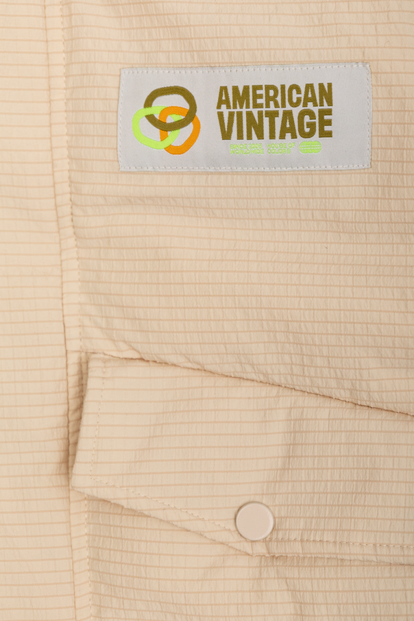 American Vintage Kids Insulated quilted jacket with logo patch