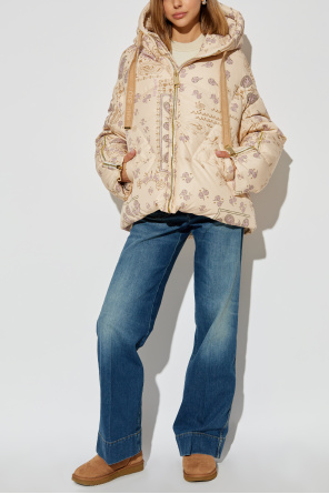 Down jacket with paisley print od Khrisjoy