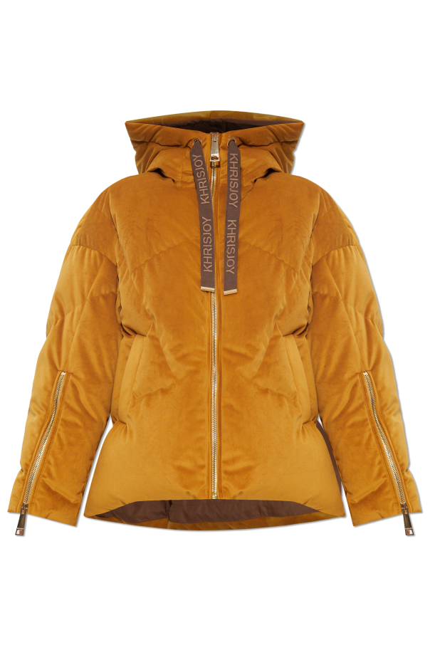 Velvet down jacket with hood od Khrisjoy