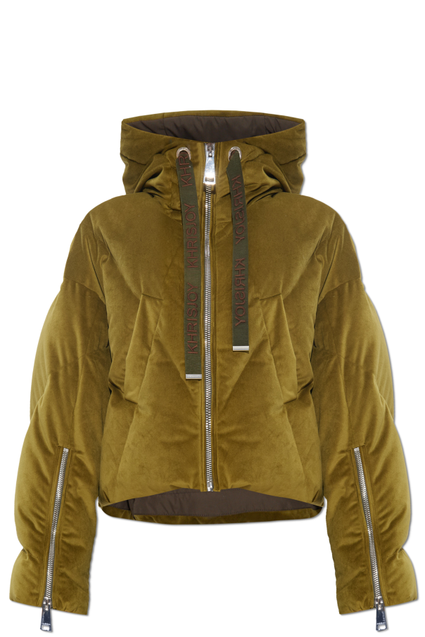Velvet down jacket with hood od Khrisjoy