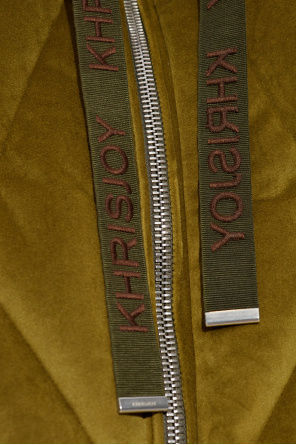 Khrisjoy Samt-Daunenjacke mit Kapuze