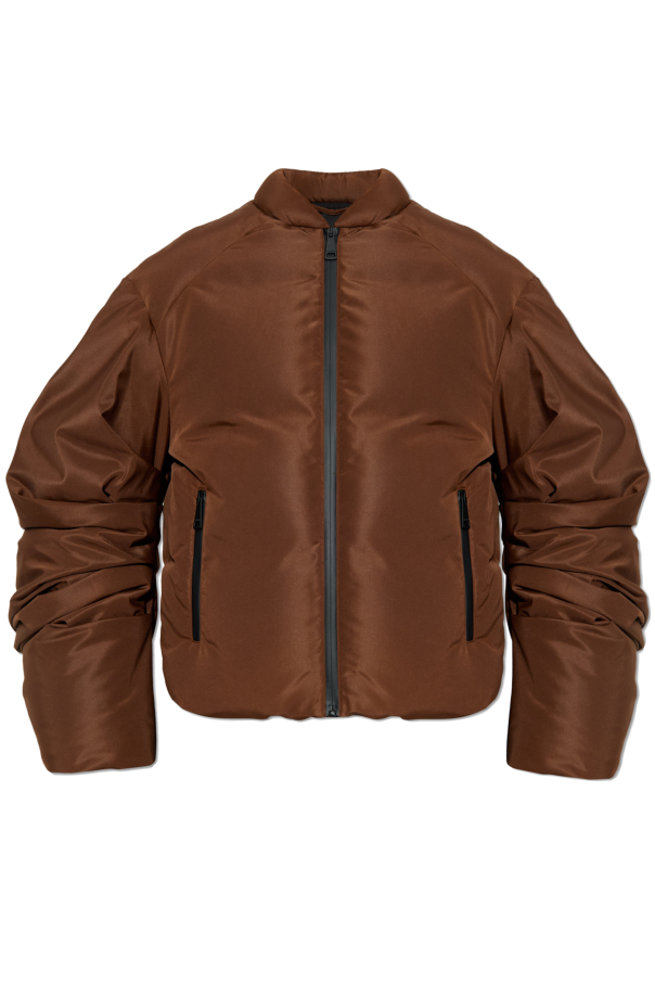 Insulated jacket with ruched sleeves od Khrisjoy