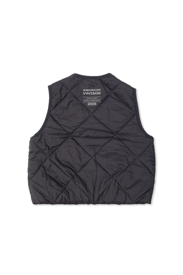 American Vintage Kids Padded vest with logo patch