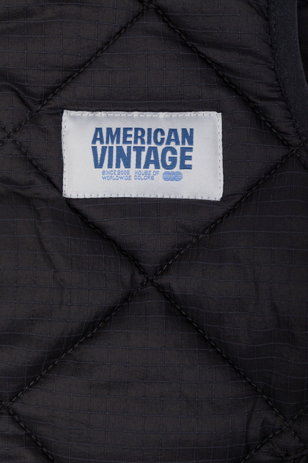 American Vintage Kids Padded vest with logo patch