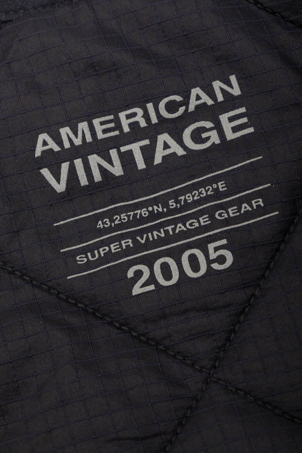 American Vintage Kids Padded vest with logo patch