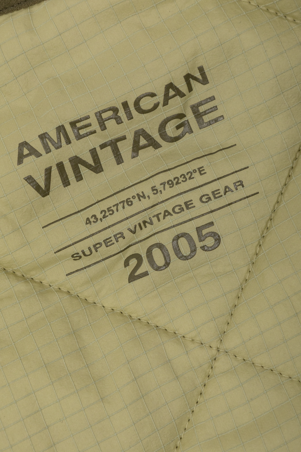 American Vintage Kids Insulated waistcoat with logo patch