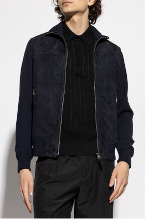 Tom Ford Chaqueta con parte delantera de ante