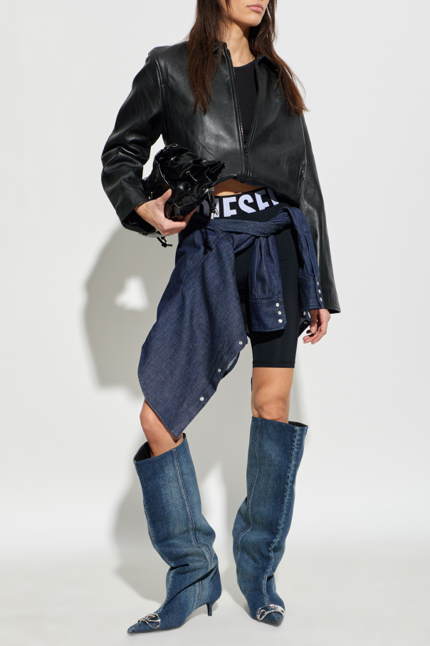 Diesel Leather jacket `L-AMAR-FEM-S2`