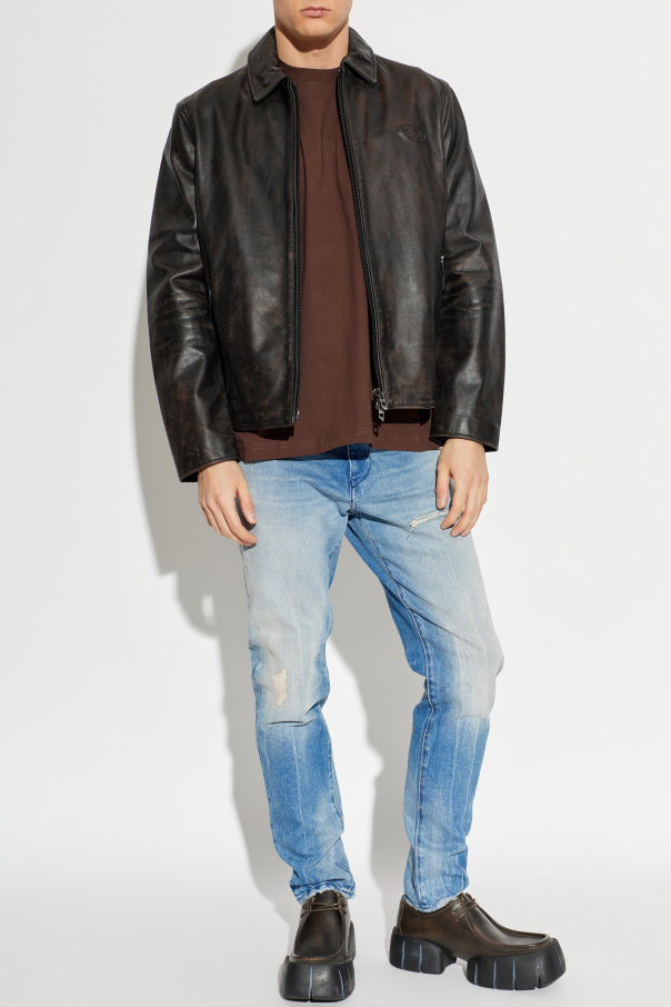 Diesel Leather jacket ‘L-AMAR-WRD’
