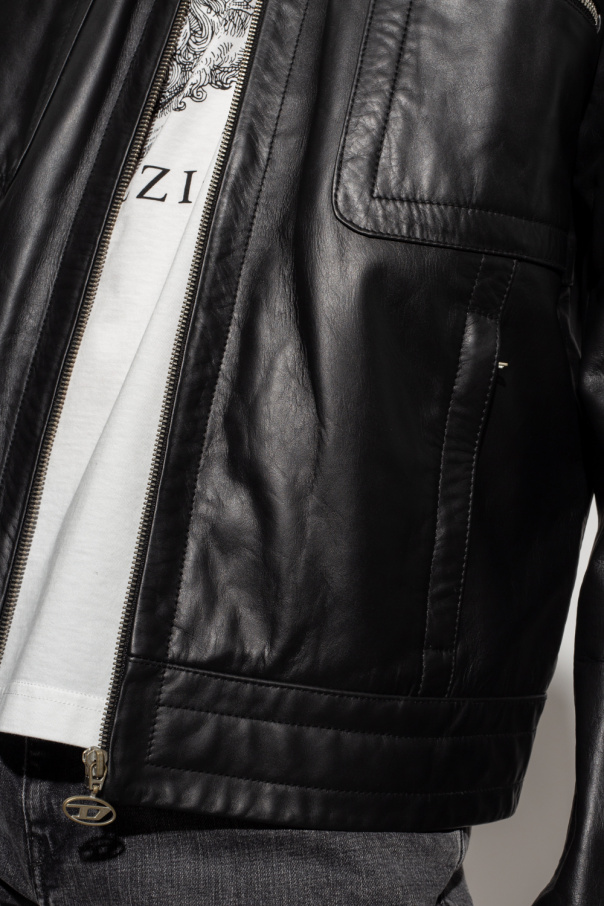 Diesel ‘L-Cale’ leather jacket | Men's Clothing | Vitkac