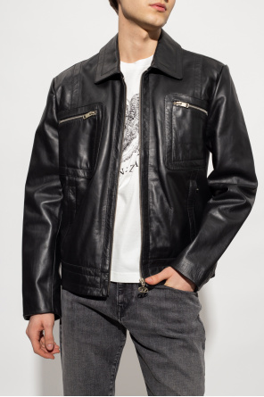 Diesel ‘L-Cale’ leather Kids jacket