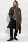 Diesel BROWN ‘L-COAT-TREAT’ leather coat