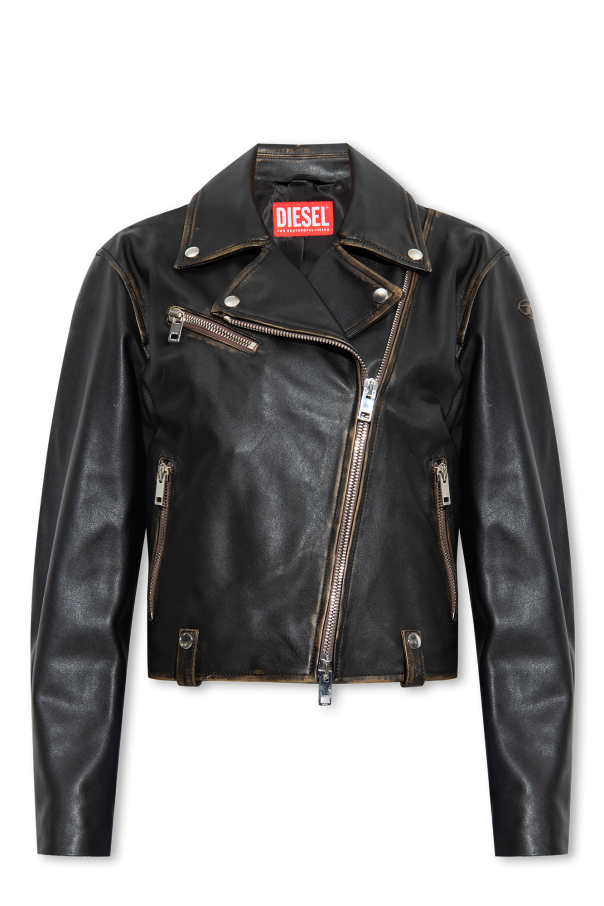 Diesel ‘L-EDME’ leather jacket