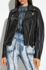 Diesel BLACK ‘L-EDME’ leather jacket