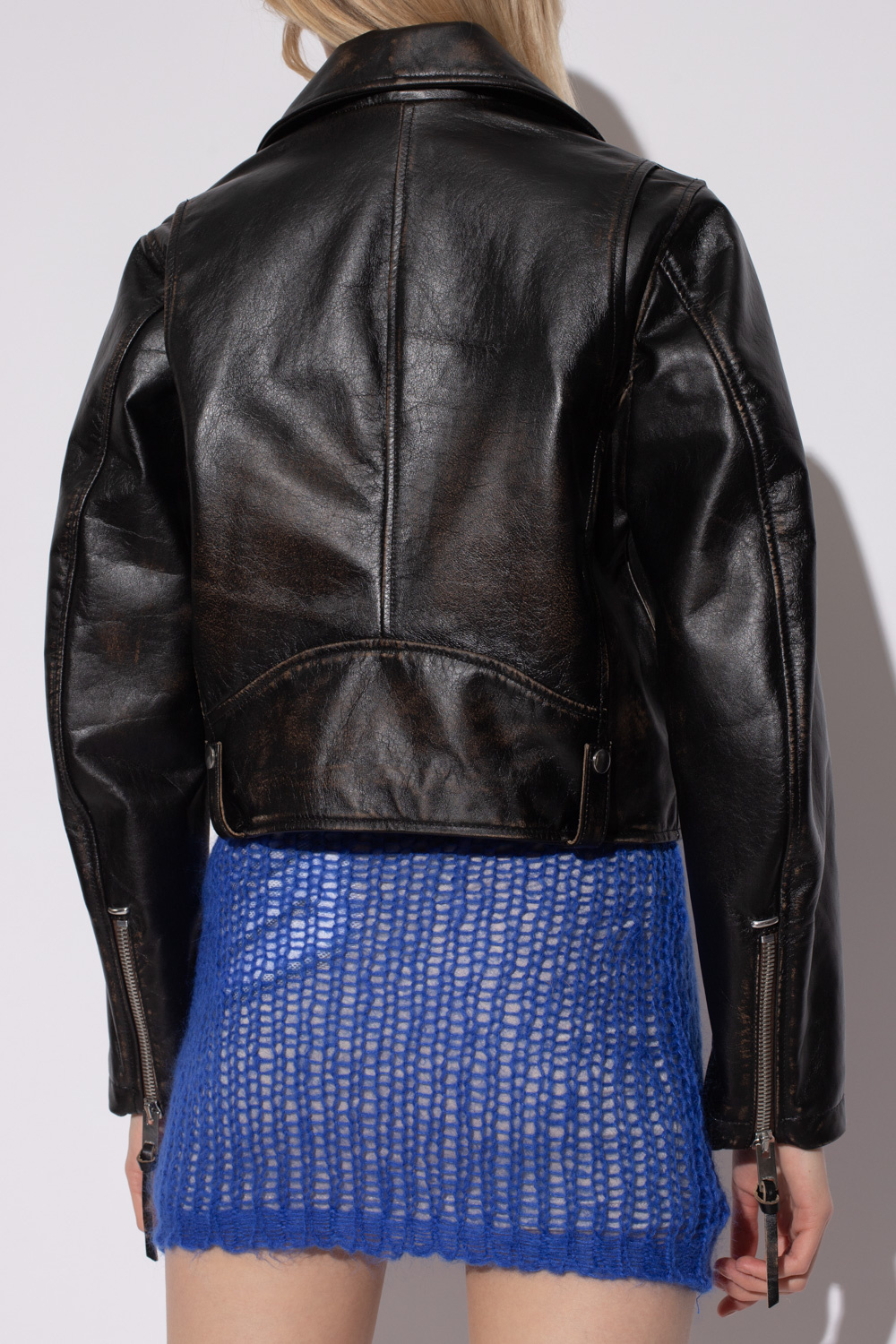 Diesel ‘L-Edmea’ leather fashion jacket