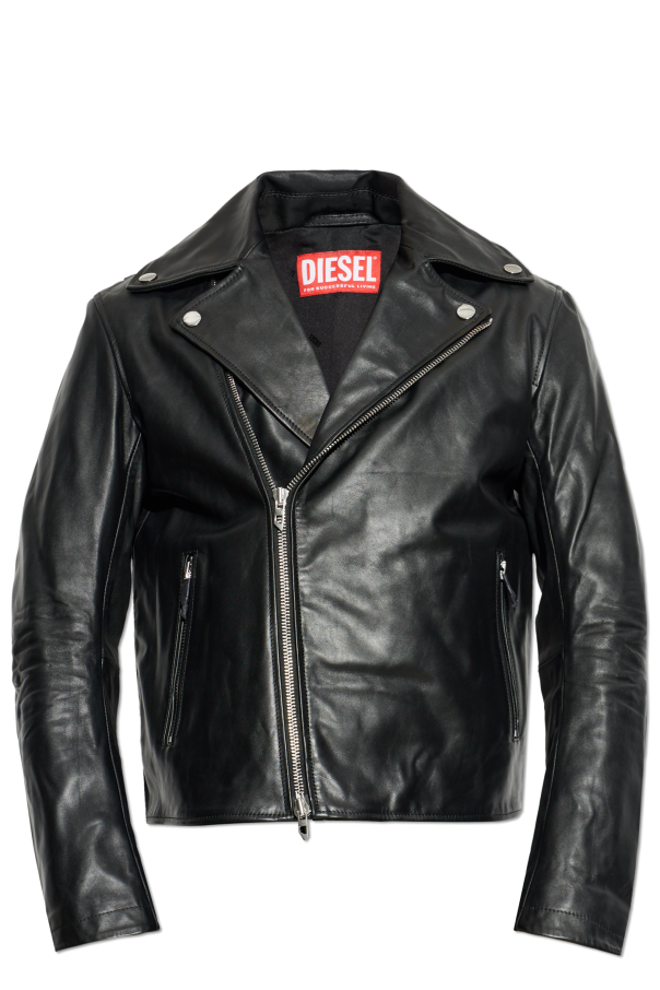 Leather jacket ‘L-EO-WRD’ od Diesel