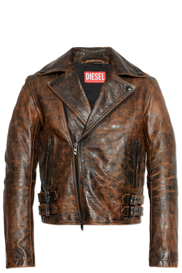 ‘L-EON’ leather jacket od Diesel