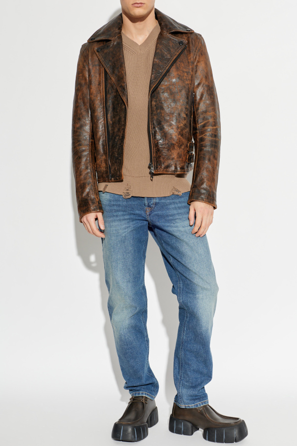 Diesel ‘L-EON’ leather jacket