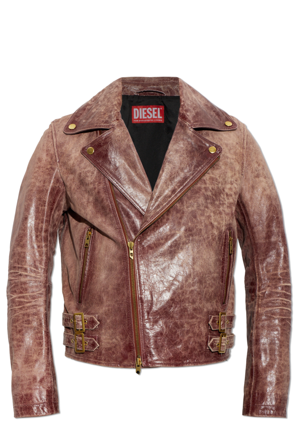 Leather jacket ‘L-EON-CJCM’ od Diesel