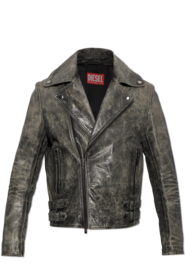 Leather jacket ‘L-EON-CJCM’ od Diesel
