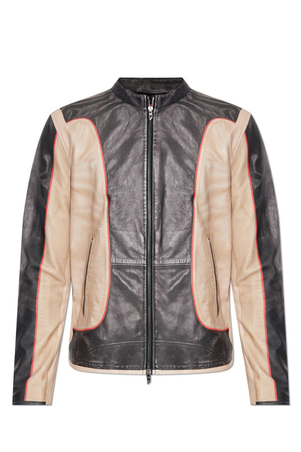 Leather jacket `L-EVERT` od Diesel
