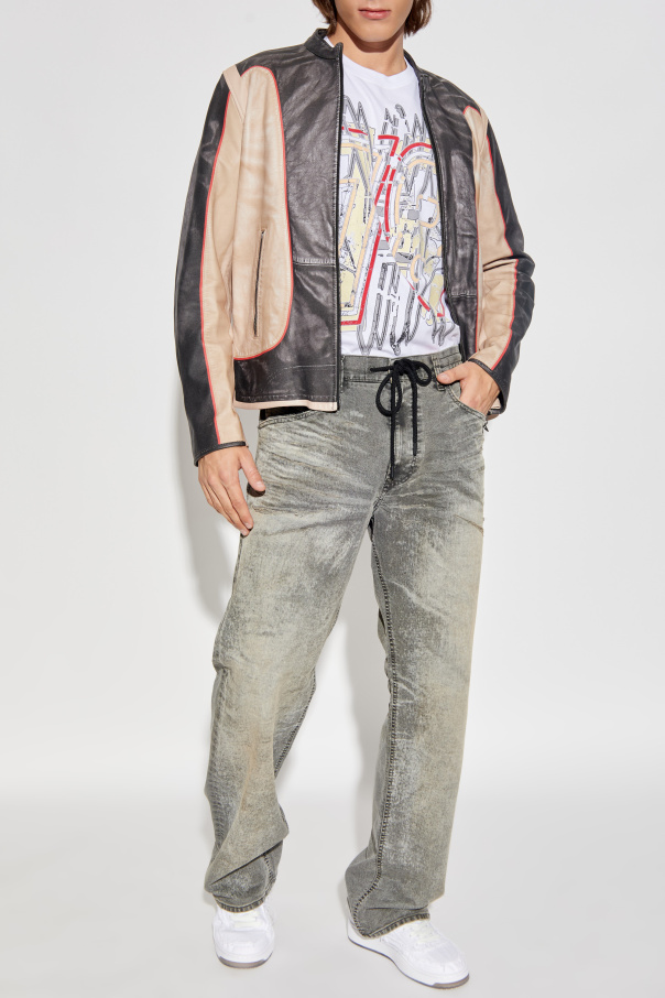 Diesel Leather jacket `L-EVERT`