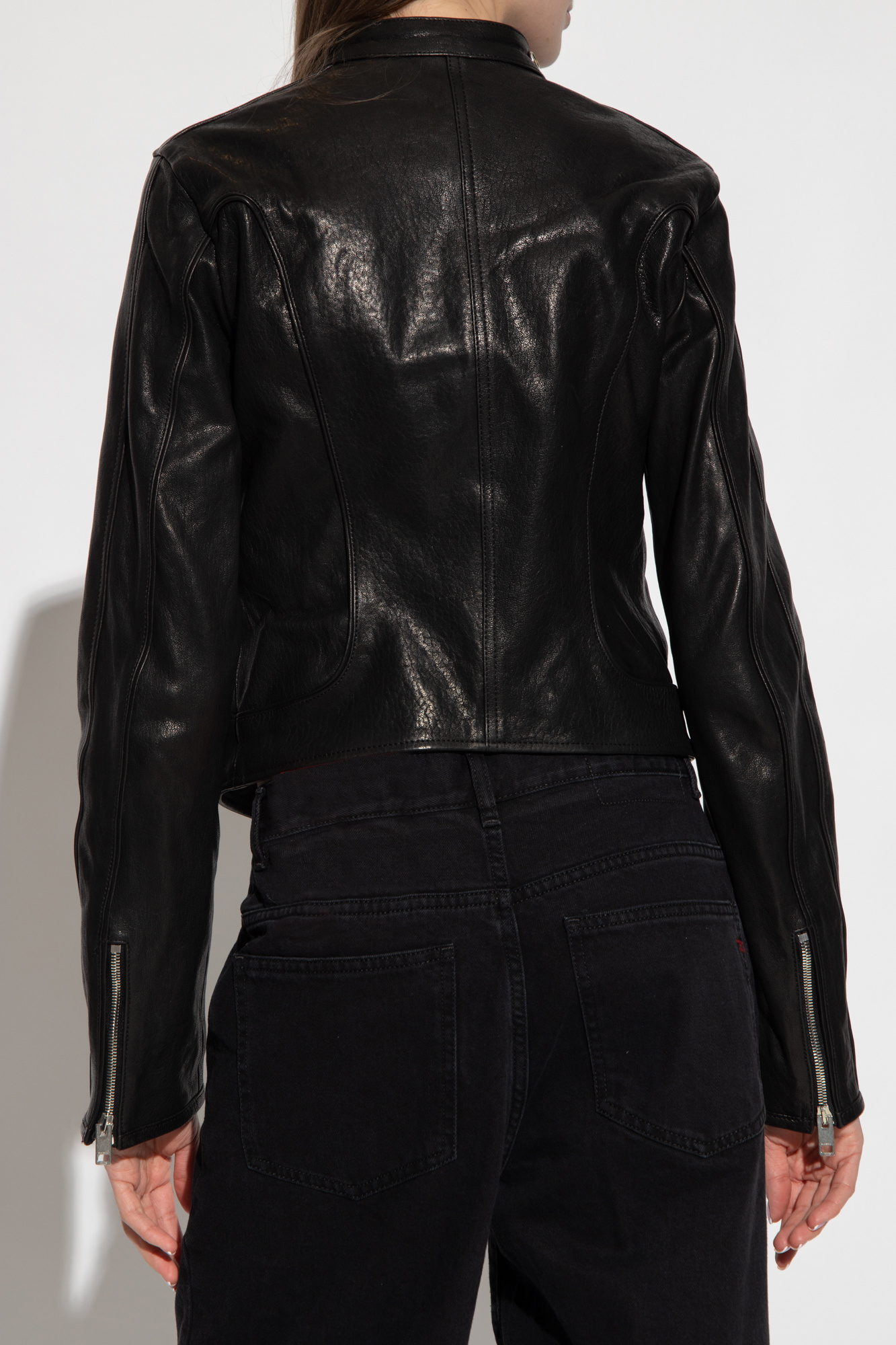 Diesel ‘L-FOXI’ leather jacket