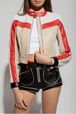 Diesel ‘Fresia’ leather Crooked jacket