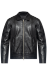 Diesel BLACK ‘L-HUDSON’ leather jacket