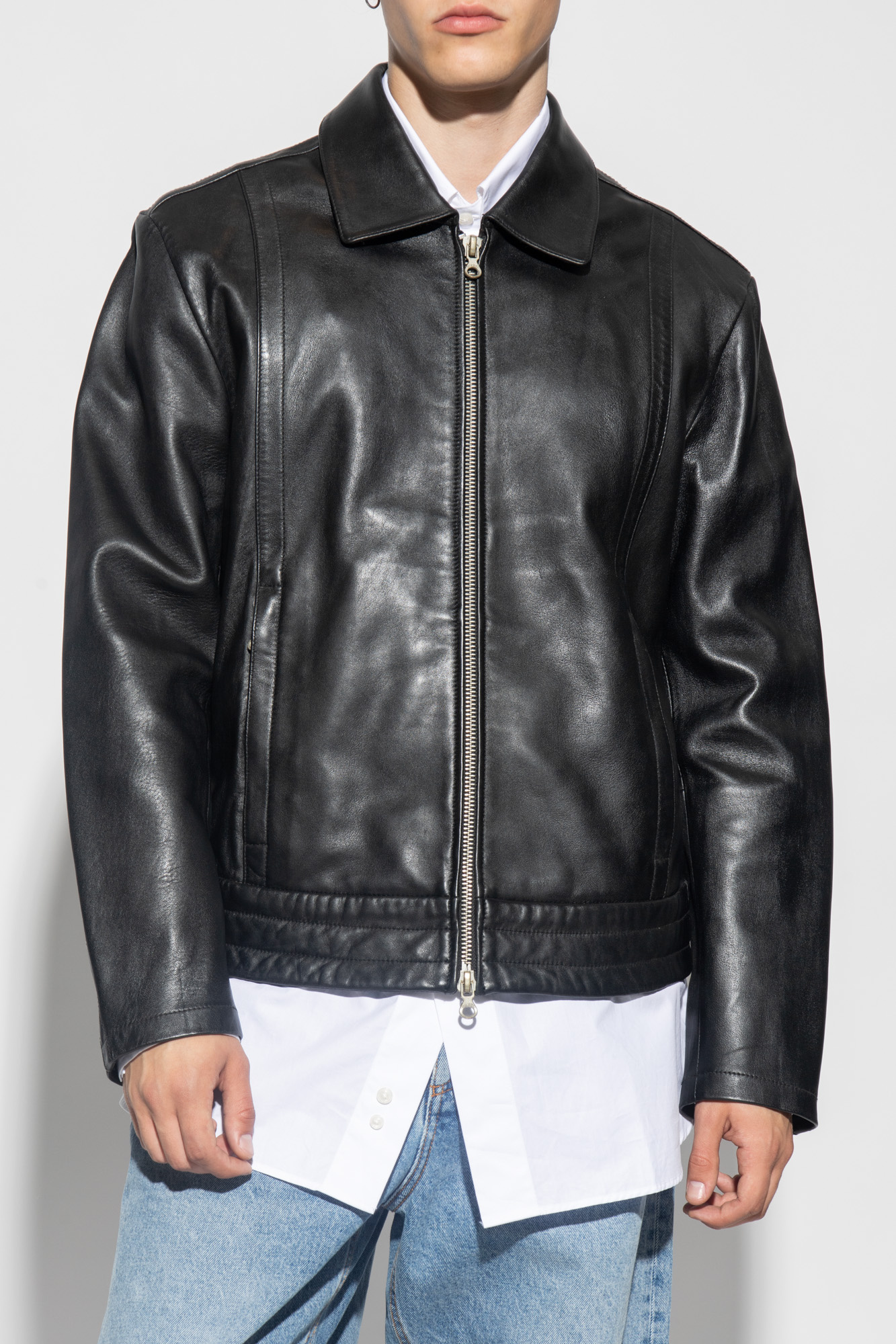 Diesel ‘L-HUDSON’ leather jacket