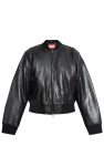 Diesel BLACK Leather jacket L-ILAN A14564
