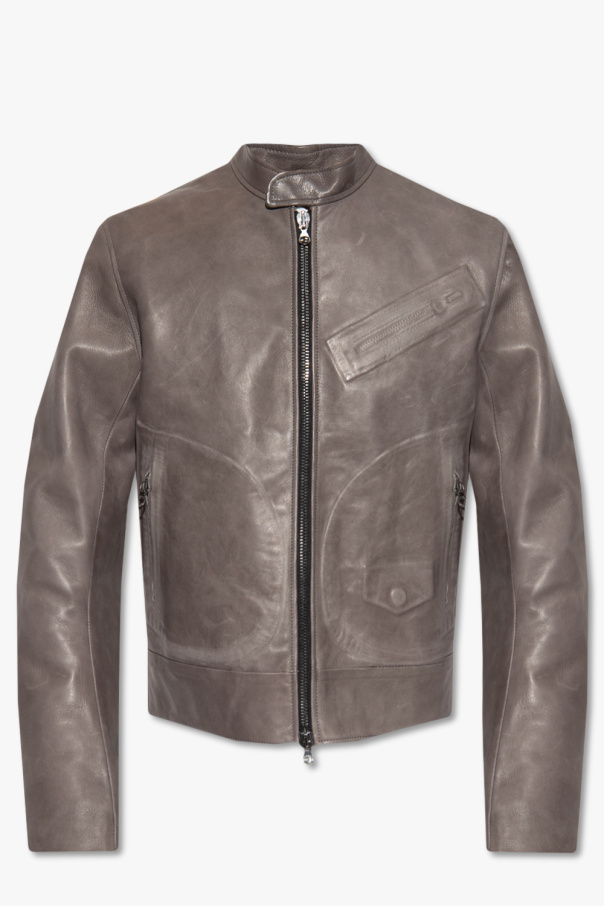 Diesel ‘L-JOSH’ leather John jacket
