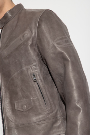 Diesel ‘L-JOSH’ leather wnowa jacket