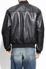 Diesel BLACK Leather jacket L-KHAN
