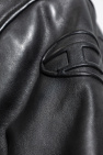 Diesel BLACK Leather jacket L-KHAN