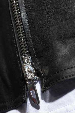 Diesel Leather jacket ‘L-KORN-WRD’