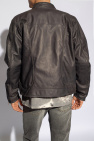 Diesel GREY ‘L-KRIX’ leather jacket