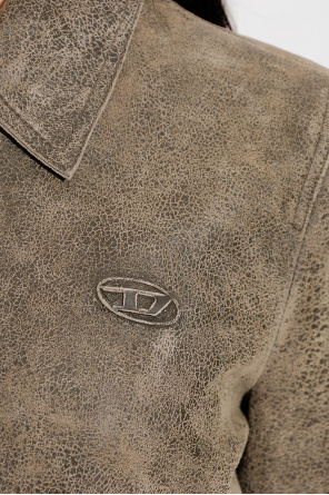 Diesel ‘L-LAMIN’ leather coat