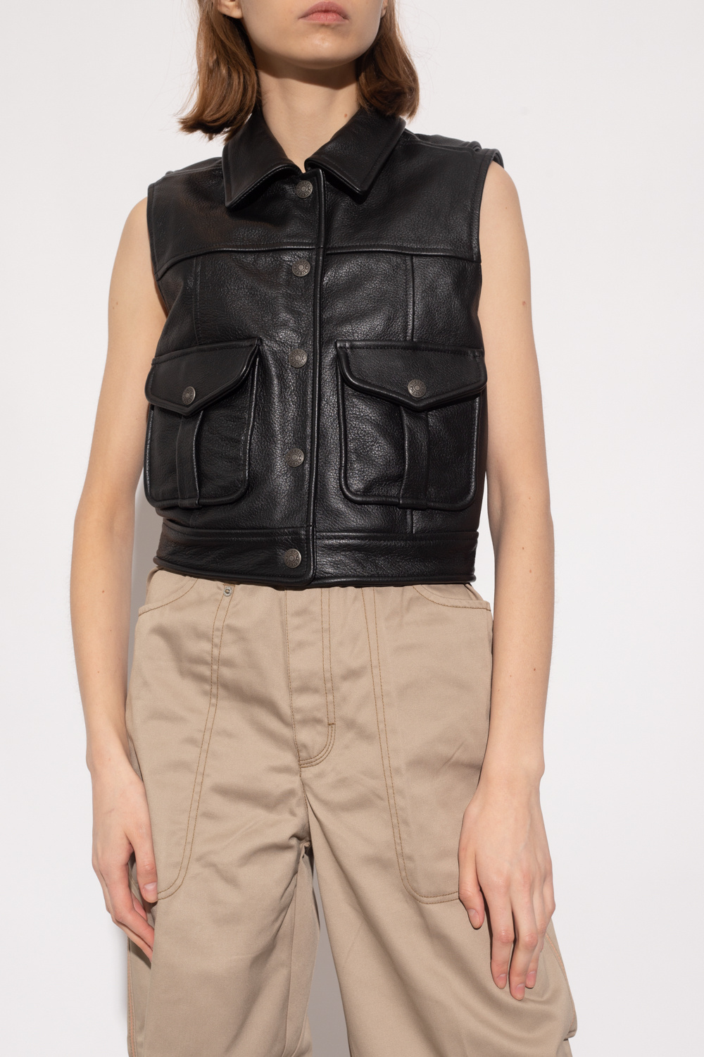 Diesel ‘L-Marina’ leather vest