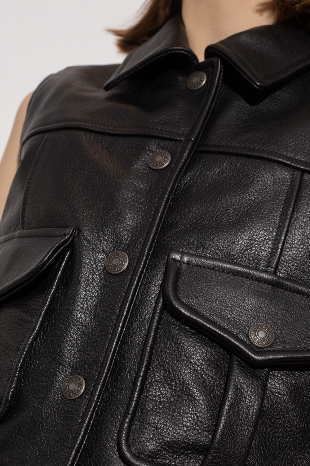 Diesel ‘L-Marina’ leather vest