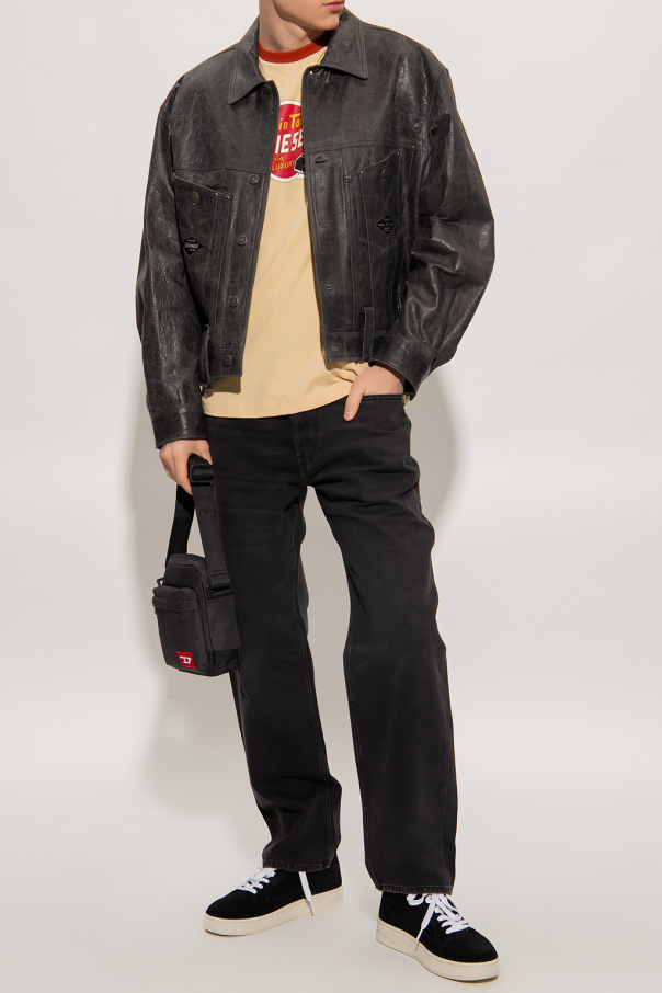 Diesel ‘L-Martin’ leather tommy jacket