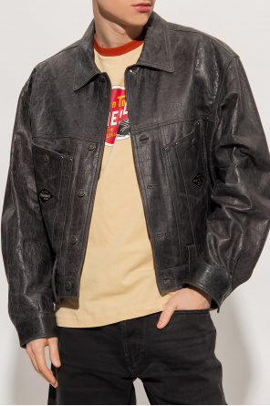 Diesel ‘L-Martin’ leather tommy jacket